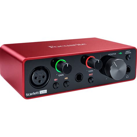 Focusrite Scarlett Solo 3rd Gen USB Audio Interface for Guitarists ...